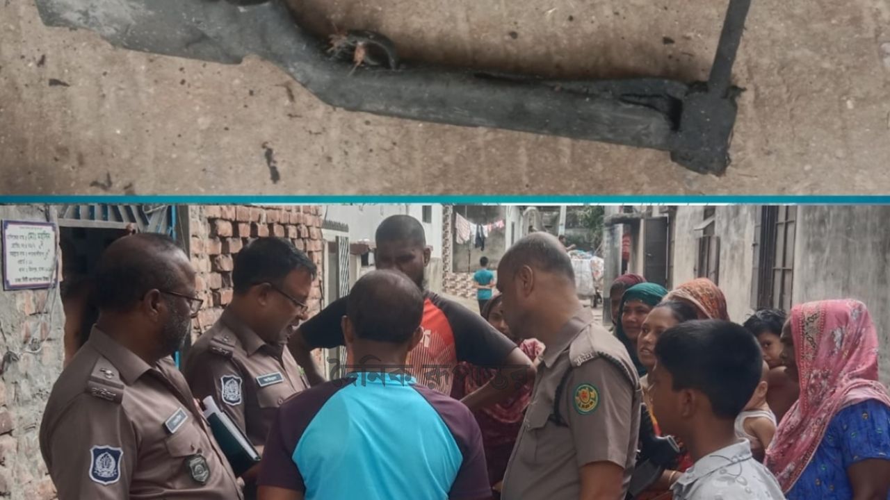 ডিএমপির মিরপুর পুলিশের অভিযানে পরিত্যক্ত অস্ত্র উদ্ধার।